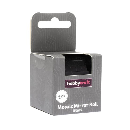 Black Mosaic Mirror Roll 1m image number 4