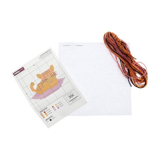 Mini Cute Cat Cross Stitch Kit image number 3