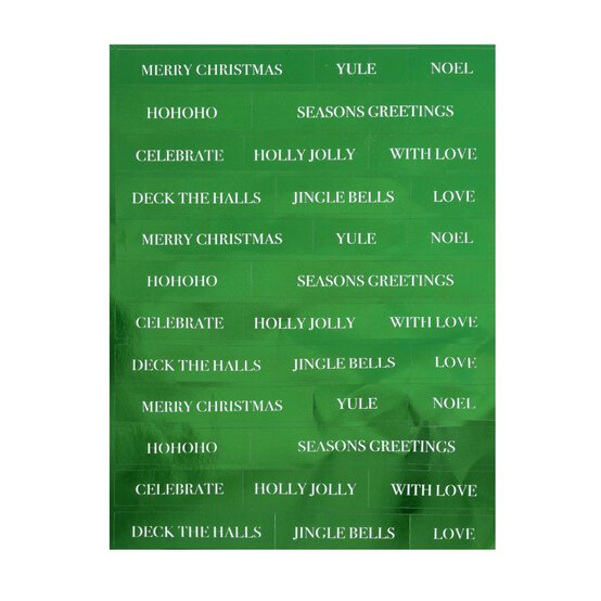 Green Season&rsquo;s Greetings Stickers image number 1