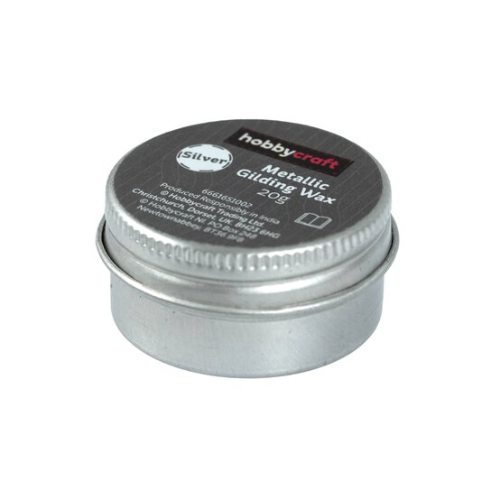 Silver Metallic Gilding Wax 20ml image number 3