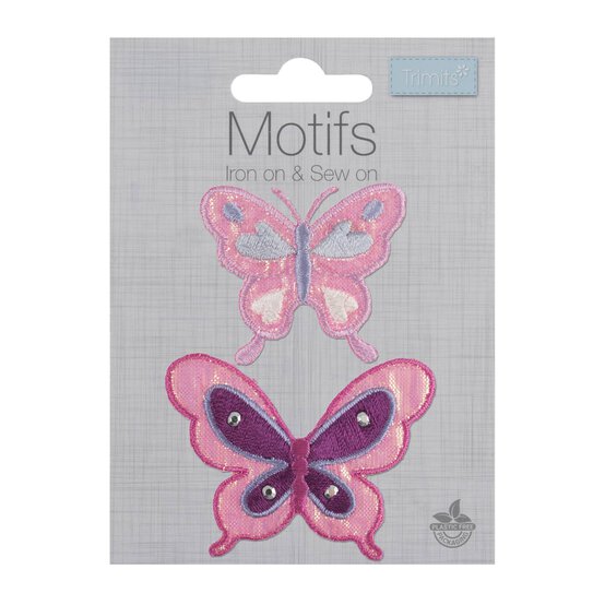 Trimits Butterfly Iron-On Motifs 2 Pack image number 1