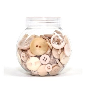Hobbycraft Button Jar Natural