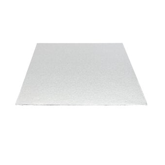 Silver Square Double Thick Card Cake Board 11 Inches