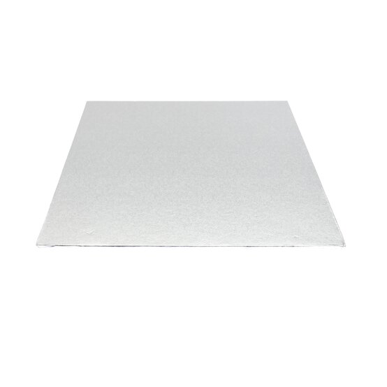 Silver Square Double Thick Card Cake Board 11 Inches image number 2