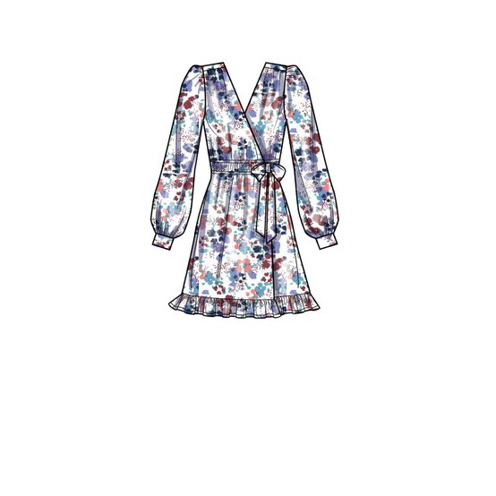 Simplicity Wrap Dresses Sewing Pattern S9639 (6-14) image number 3