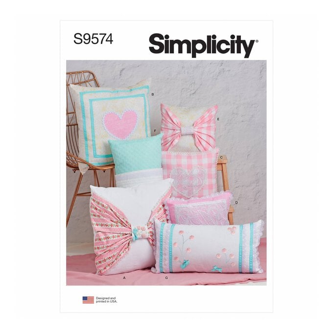 Simplicity Pillows Sewing Pattern S9574 image number 1