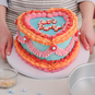 How to Make a Retro Heart Buttercream Cake image number 1