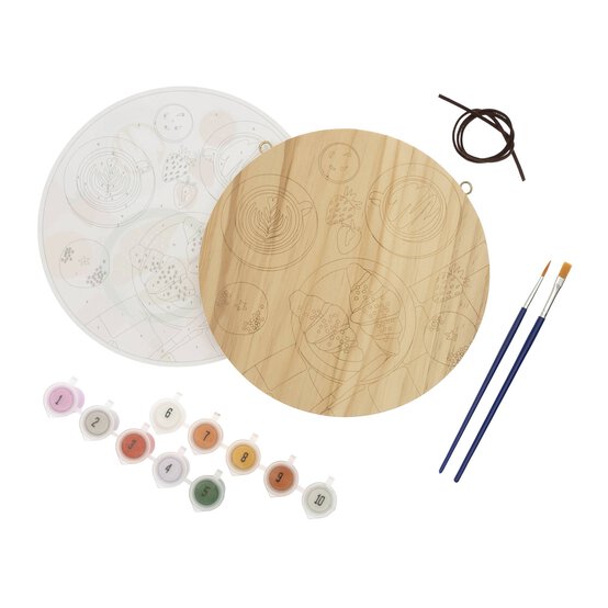 Breakfast Food Paint by Numbers on Wood image number 3