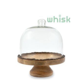 Whisk Wooden Domed Cake Stand 11 Inches