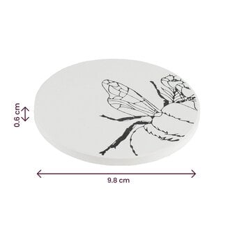 Artisan Paint Your Own Bee Coaster Set 4 Pack image number 4