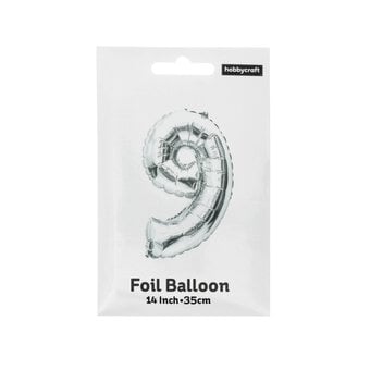 Silver Foil Number 9 Balloon image number 3