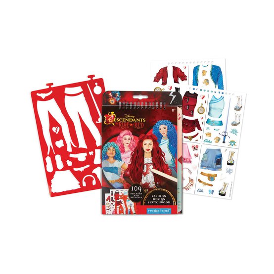 Disney Descendants Rise of Red Fashion Design Sketchbook image number 3