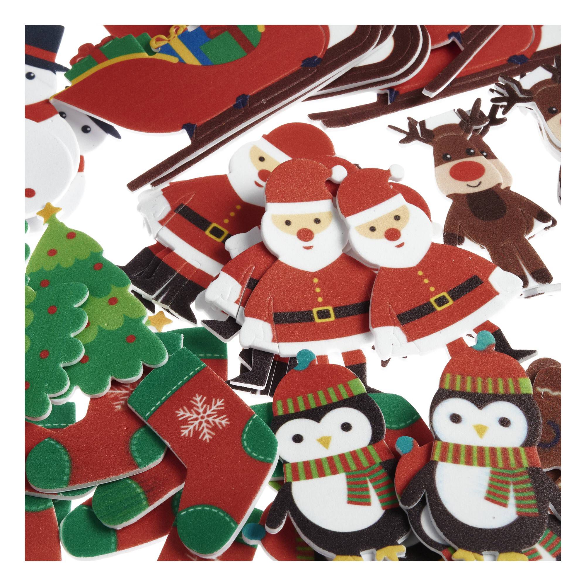 Classic Christmas Foam Stickers Hobbycraft