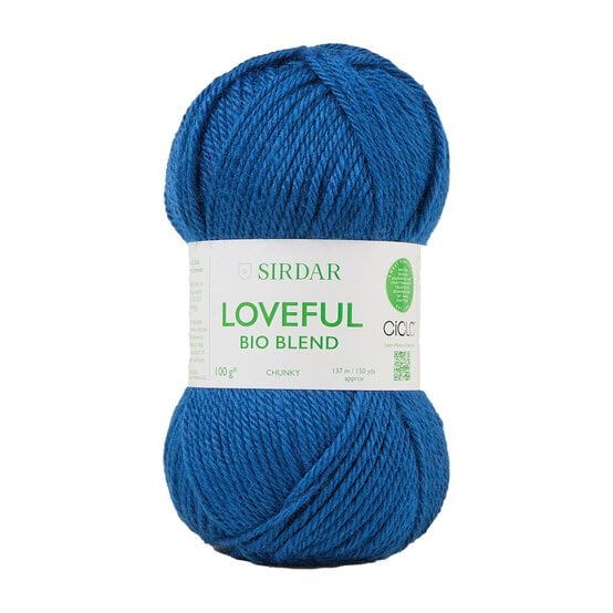 Sirdar Vibrant Navy Loveful Bio Blend Chunky 100g image number 1