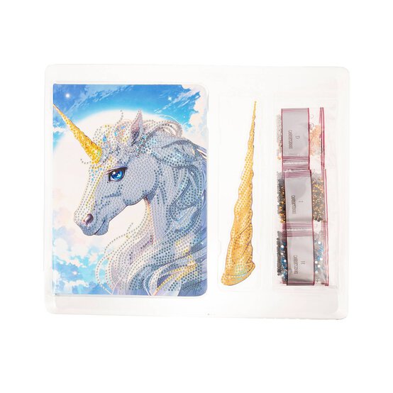 Crystal Art Majestic Unicorn Notebook Kit image number 2