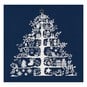 Blue Christmas Tree Cross Stitch Kit 30cm x 30cm image number 2