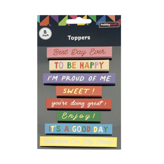 Positive Sentence Card Toppers 8 Pack  image number 4