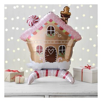 Large Gingerbread House Foil Balloon