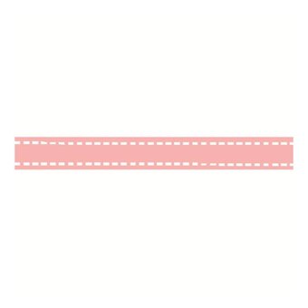 Baby Pink Grosgrain Running Stitch Ribbon 9mm x 5m