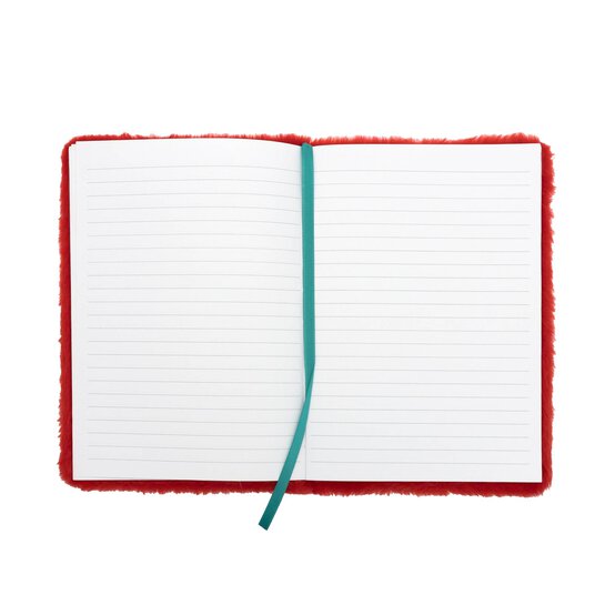 Red Fluffy Christmas Tree Notebook A5  image number 3