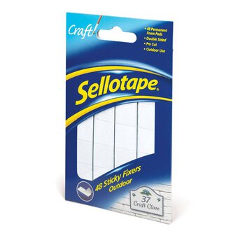 Sellotape Sticky Fixers Outdoor 20mm 48 Pack