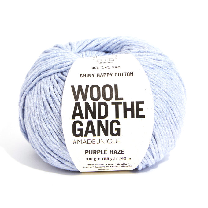 Wool and the Gang Purple Haze Shiny Happy Cotton 100g image number 1