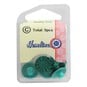 Hemline Emerald Round Shanked Buttons 15mm 5 Pack image number 2