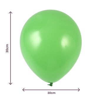 Green Latex Balloons 10 Pack image number 2