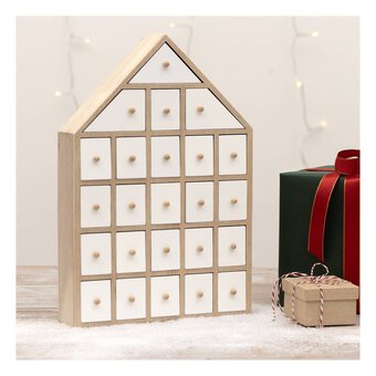 Wooden House Advent Calendar
