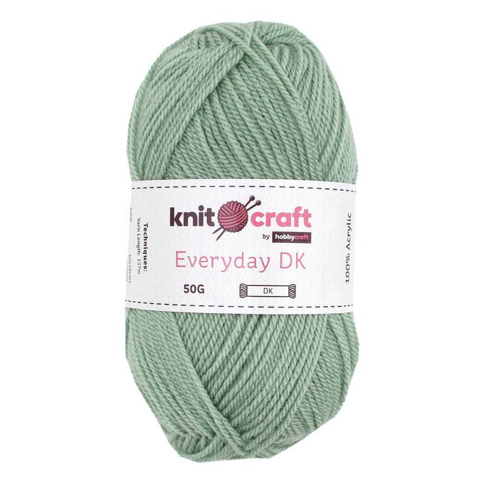Knitcraft Mint Green Everyday DK Yarn 50g image number 1