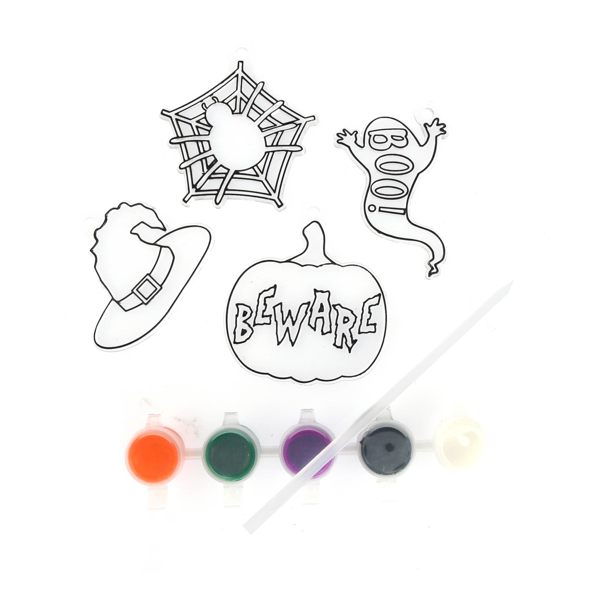 Halloween Suncatchers 4 Pack Hobbycraft
