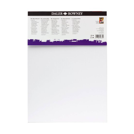 Daler-Rowney Graduate Black Cream Core Mountboard A3 8 Pack  image number 3