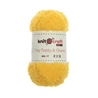 Knitcraft Bright Yellow Tiny Teddy & Chums 25g