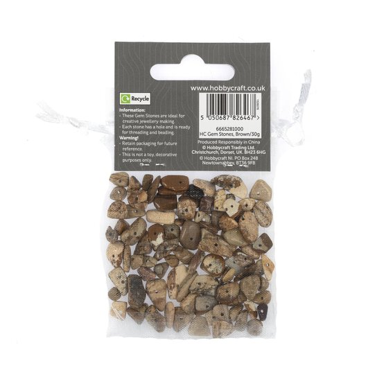 Brown Gem Stones 30g image number 4