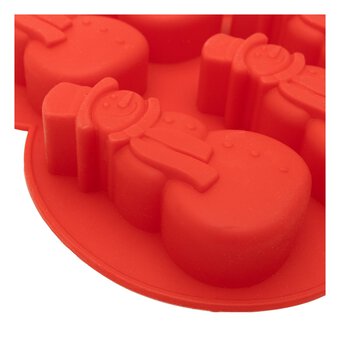 Silicone Snowman Mould 6 Wells