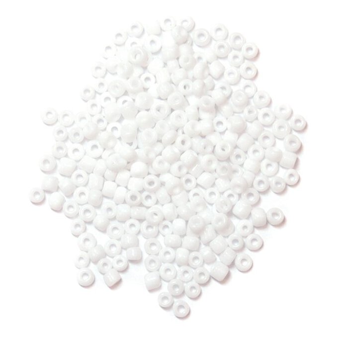 Craft Factory White Seed Beads 2mm 15g image number 1