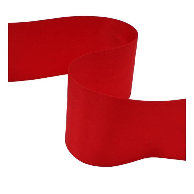 Red Satin Ribbon 50mm x 4m image number 1