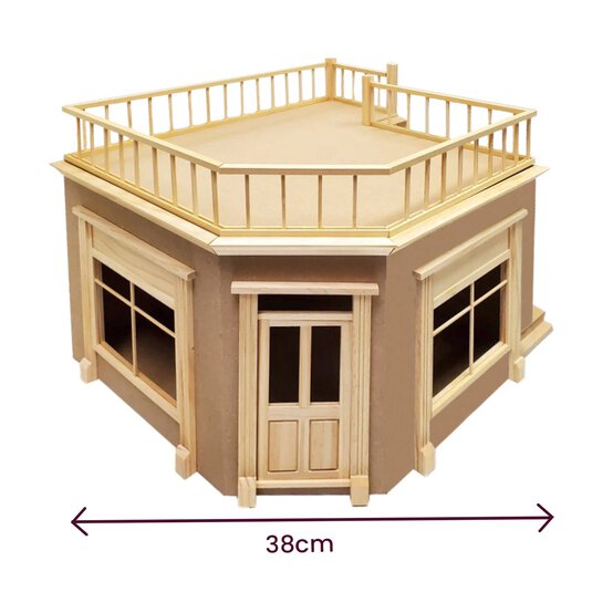 Corner Shop Ground Floor and Terrace Doll&rsquo;s House Kit image number 5