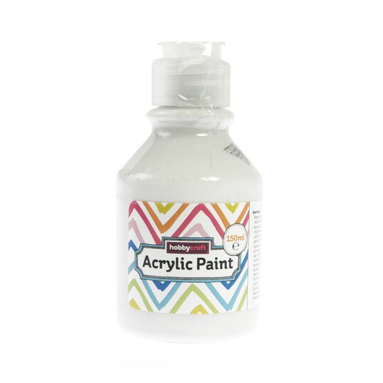 Kids’ White Acrylic Paint 150ml image number 1