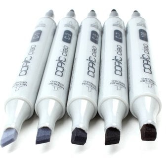 Copic Ciao Twin Tip Grey Tone Markers 6 Pack image number 3