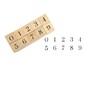 Fine Number Wooden Stamps 10 Pack image number 1