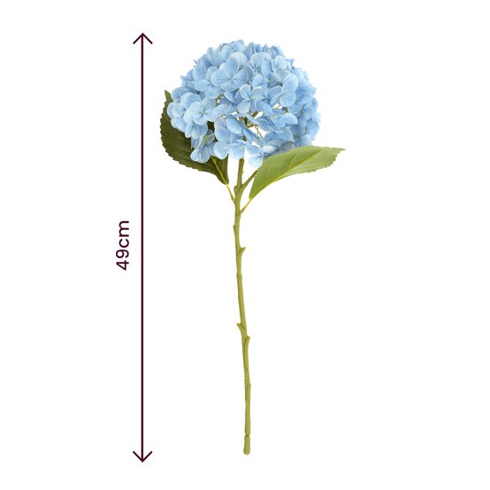Light Blue Real Touch Hydrangea 49cm image number 4