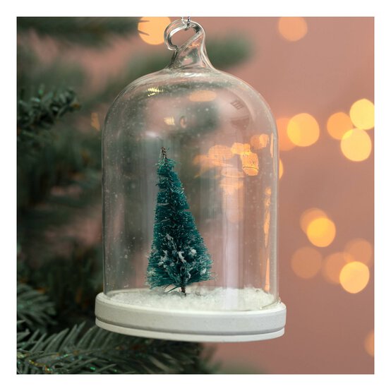 Fillable Glass Cloche Hanging Decoration 10cm image number 3
