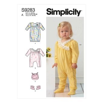 Simplicity Infant Gown and Jumpsuit Sewing Pattern S9283