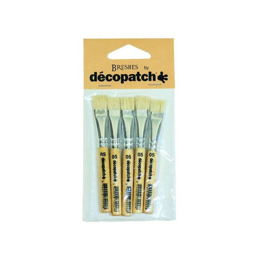 Decopatch No. 5 Brushes 5 Pack image number 1