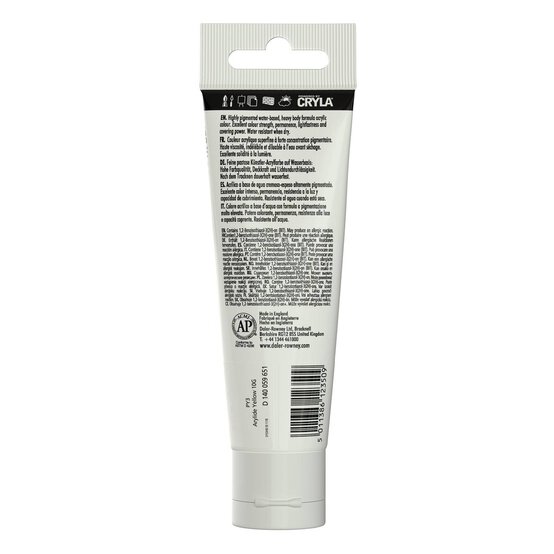 Daler-Rowney System3 Lemon Yellow Heavy Body Acrylic 59ml image number 2