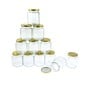 Clear Hexagonal Glass Jars 350ml 12 Pack image number 1