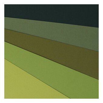 My Colours Green Tones Canvas Cardstock A4 18 Pack