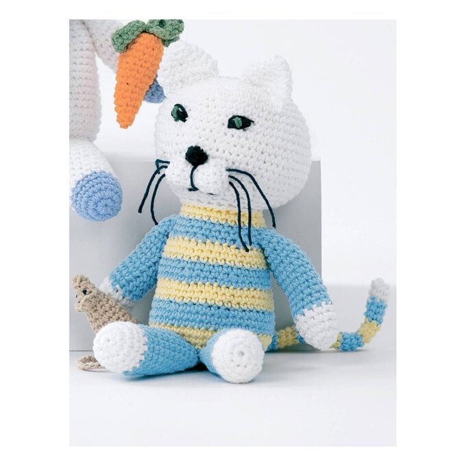 FREE PATTERN Lily Sugar 'n Cream Baby's Kitty and Mouse image number 1
