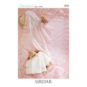 Sirdar Snuggly 4 Ply Baby Blanket Digital Pattern 3028